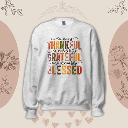 Be Thankful cotton Sweatshirt