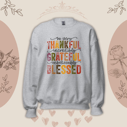 Be Thankful cotton Sweatshirt